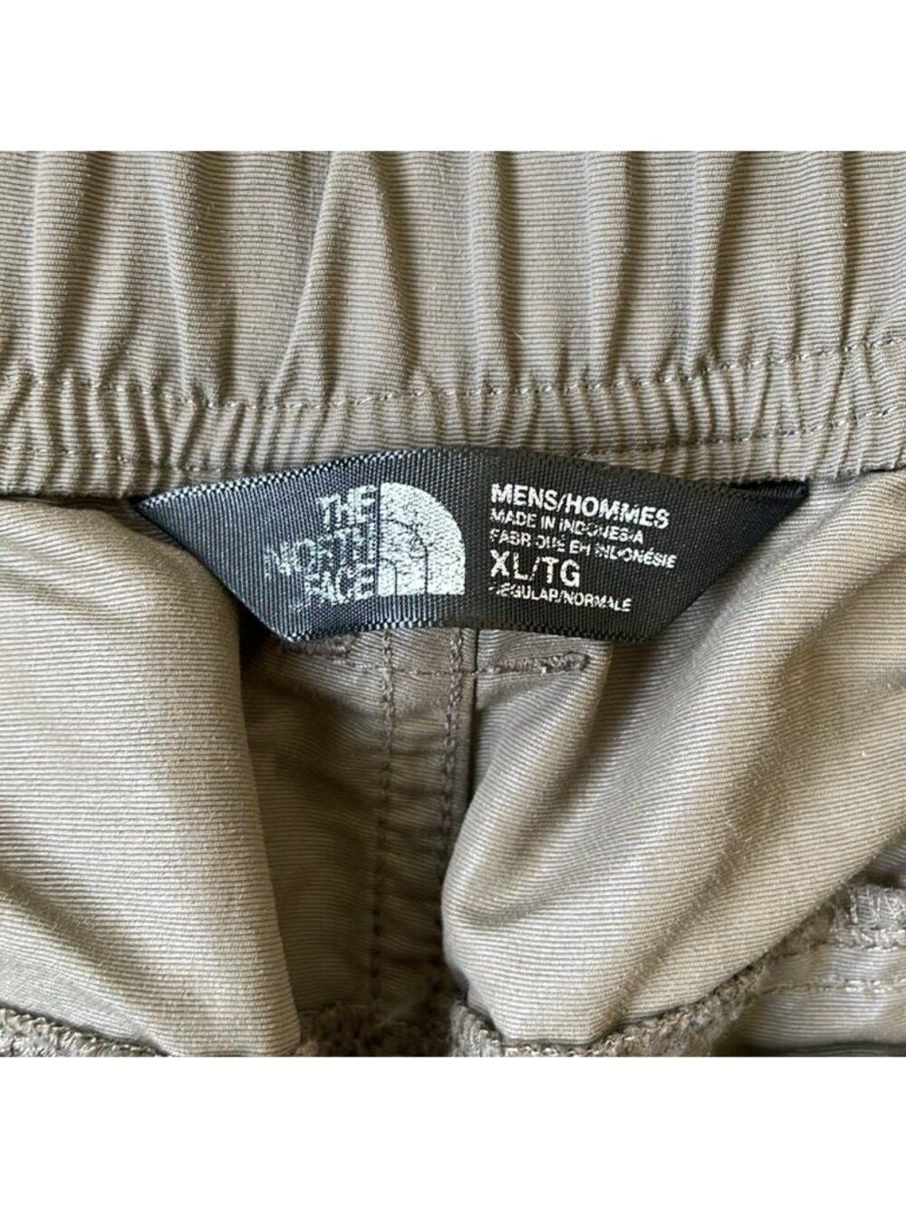 EC North Face Zip Off Hiking Pants - Taupe - Size XL - Picture 4 of 5
